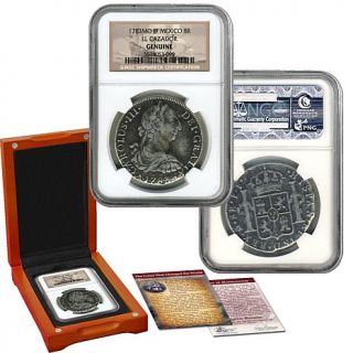 El Cazador Shipwreck 8 Reales Silver Coin   NGCCertified