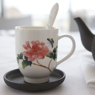 darcy cup saucer and spoon set by alison appleton