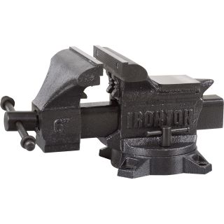 Ironton Light-Duty Bench Vise — 6in.W Jaws, 4 13/16in. Capacity  Bench Vises