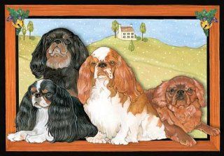 Cavalier King Charles Christmas Cards  10 Holiday Cards with Red Envelopes   ADORABLE  Greeting Cards 
