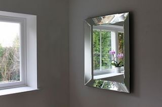 plain venetian bevelled mirror by out there interiors