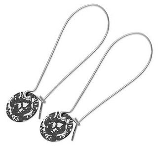kate lace long drop earrings by jessica flinn designs