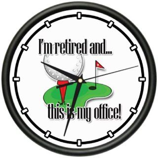 RETIRED 1 Wall Clock retiree retirement senior citizen work free old man gift  