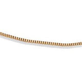 PalmBeach Jewelry 10k Yellow Gold Venetian Box Chain Necklace 16" Jewelry