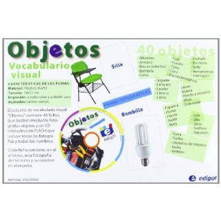 Fichas De Vocabulario Visual (Vocab Flashcards with Interactive CD) Objetos (40 Cards + CD) (Spanish Edition) edigol 9788492922109 Books
