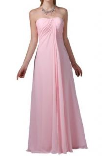 Simple Pink Chiffon Bridesmaid Dresses Evening Dresses