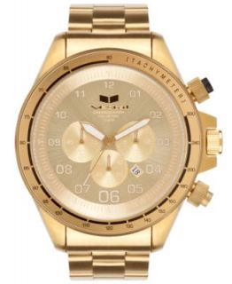 Vestal Watch, Unisex Chronograph Gold Tone Stainless Steel Bracelet 43mm ZR2009   Watches   Jewelry & Watches