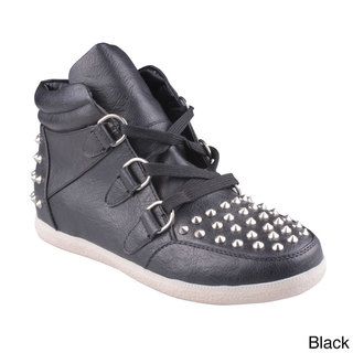 Refresh Women's 'Katara 01' Studded Bootie Sneakers Refresh Sneakers