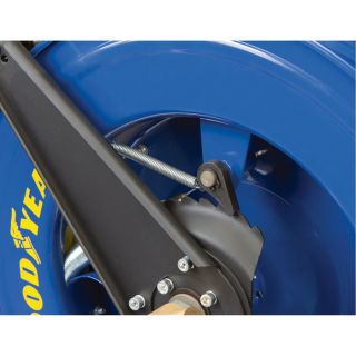 Goodyear Retractable Air Hose Reel with Hose — 1/2in. x 50ft., Model# 46741  Air Hoses   Reels