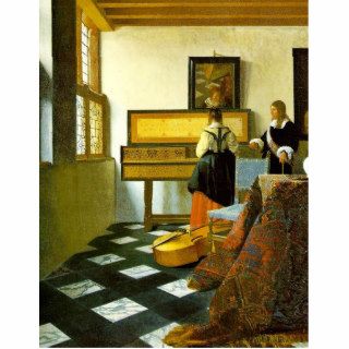 The Music Lesson By Vermeer Van Delft Jan Cut Out