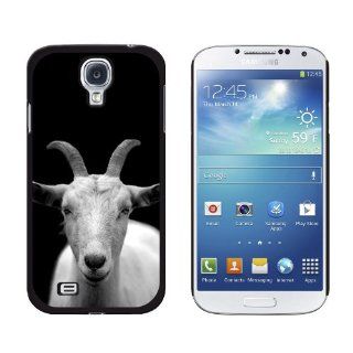 Graphics and More Goat Head Black and White Snap On Hard Protective Case for Samsung Galaxy S4   Non Retail Packaging   Black Cell Phones & Accessories