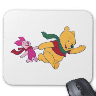 Winnie the Pooh and Piglet Running Mousepad