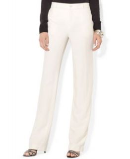 Lauren Ralph Lauren Petite Striped Wide Leg Silk Pants   Pants   Women