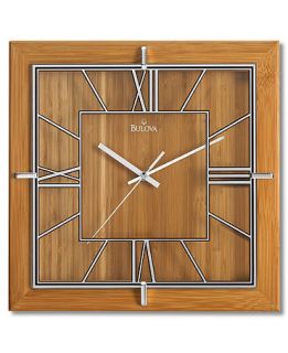 Bulova Square Wall Clock C4645   Watches   Jewelry & Watches