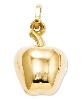 14k Gold Charm, Puffed Apple Charm   Jewelry & Watches