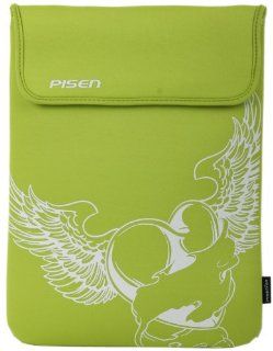 8   10.1 inch Green Angel Wings Heart Netbook Notebook Laptop Sleeve Bag Carrying Case for iPad, Acer, ASUS, Dell, HP Computers & Accessories