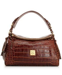 Dooney & Bourke Crocofino Medium Zip Hobo   Handbags & Accessories