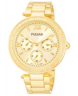 Pulsar Watch, Womens Gold Tone Stainless Steel Bracelet PTC390   Watches   Jewelry & Watches