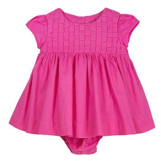 baby girl hand smocked romper dress by chateau de sable