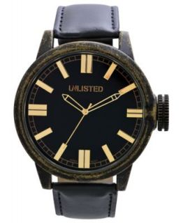 Unlisted Watch, Mens Black Tone Bracelet 44mm UL1235   Watches   Jewelry & Watches