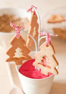 spiced christmas tree cookie kit by the baking tree