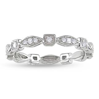 Miadora 14k White Gold 1/5ct TDW Fashion Diamond Ring (G H, I1 I2) Miadora Diamond Rings