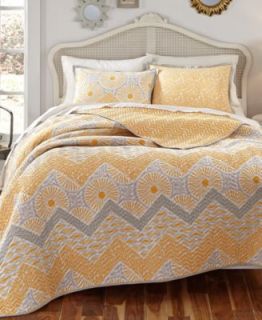 Kate Spain Daydream 3 Piece Full/Queen Reversible Quilt Set   Quilts & Bedspreads   Bed & Bath