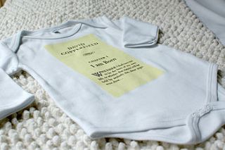 david copperfield babygro by the literary gift company