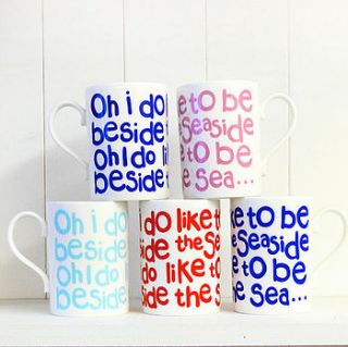 'oh i do' seaside mug by the english seaside company