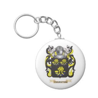 Thurston Family Crest (Coat of Arms) Key Chain