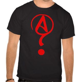Agnostic Question Mark Athiest Symbol Shirt