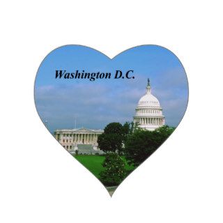 Washington D.C. Heart Sticker