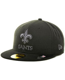 New Era New Orleans Saints Black Gray 59FIFTY Cap   Sports Fan Shop By Lids   Men