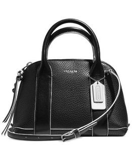 COACH BLEECKER MINI PRESTON SATCHEL IN EDGEPAINT LEATHER   COACH   Handbags & Accessories
