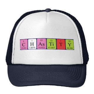 Chastity periodic table name hat