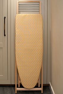 yellow polka dot ironing board cover by ochre & ocre