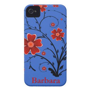 Pretty Red Flowers Vine iPhone 4 Cover