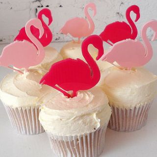 flamingo food pick by miss cake