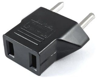 NEW Universal USA to Europe Travel Plug Adapter Converter American Flat Pin to European Round Pin Electronics