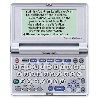Electronic Dictionary, 80x159 Dot, 8 Line, 5"x3"x5/8", Silver  Electronic English Dictionaries 