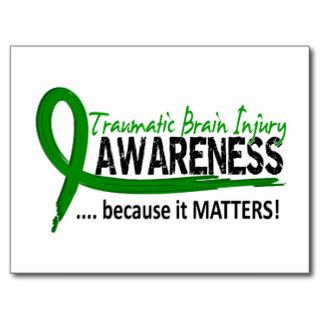 Awareness 2 Traumatic Brain Injury TBI Postcards