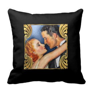 Vintage Hollywood Romance Pillow