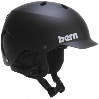 Bern Watts Thin Shell w/ 8 Tracks Audio Snowboard Helmet Matte Black 2014