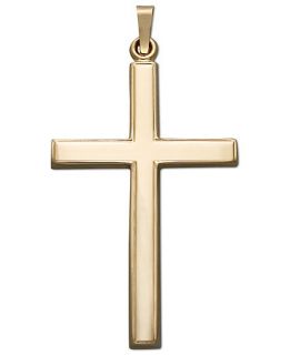 14k Gold Pendant, Large Traditional Cross   Necklaces   Jewelry & Watches
