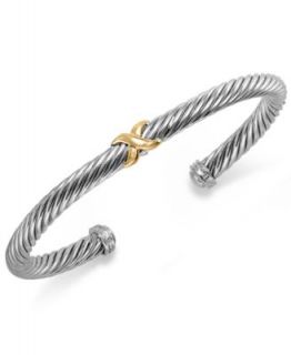 The Fifth Season by Roberto Coin Sterling Silver Bracelet, Woven Bangle   Bracelets   Jewelry & Watches