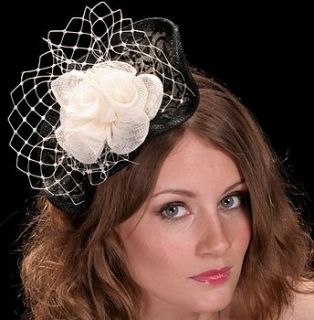 fascinator hat  wave headpiece by hatsonheads