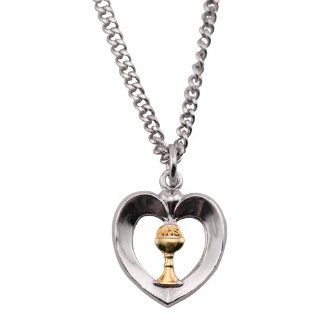 First Communion Heart Pendant Jewelry