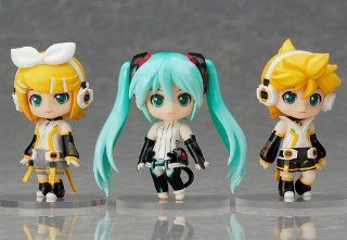 Good Smile Company   Vocaloid Miku, Rin, Ren Append Set Nendoroid Petite Figurine PVC (Not for Sale) Toys & Games