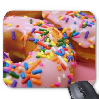 multicolor donut pattern Mousepad