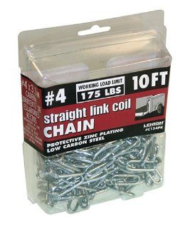 Lehigh Secure Line C154PK Straight Link Coil Chain, 4 by 10 Foot, 175 Pound Capacity
